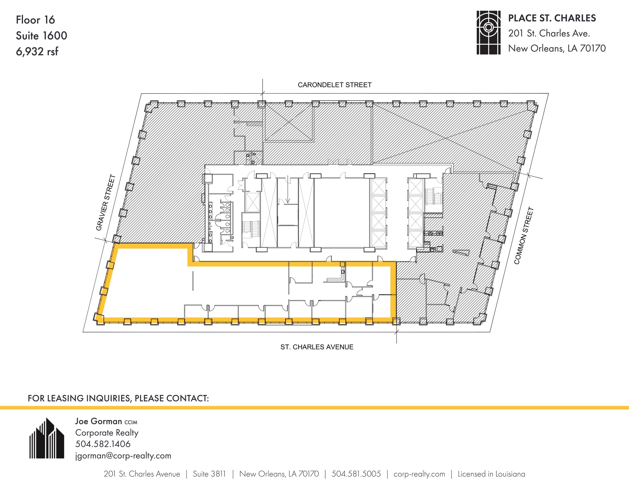 201 St. Charles Ave, New Orleans, LA for lease Site Plan- Image 1 of 1