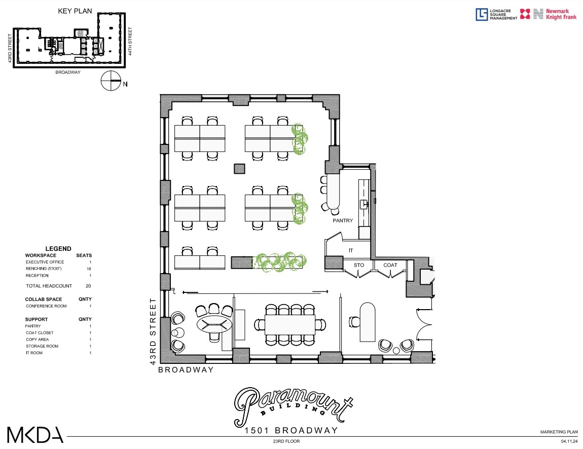 1501 Broadway, New York, NY for lease Floor Plan- Image 1 of 11