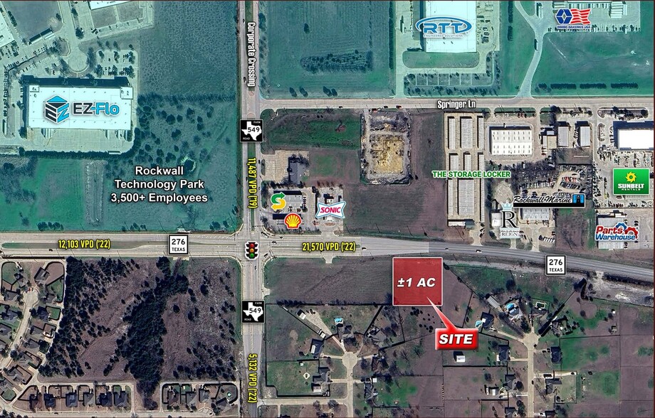 SEQ Highway 276 & FM 549, Rockwall, TX for sale - Building Photo - Image 1 of 2