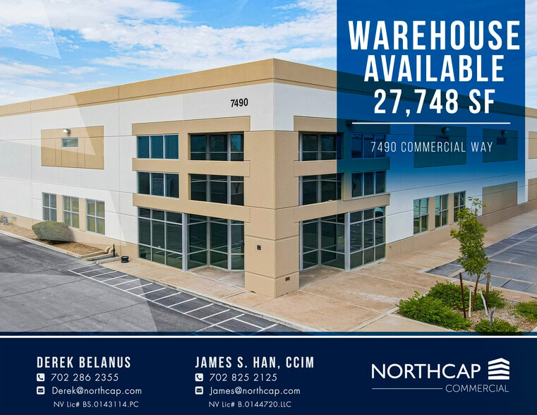 7490 Commercial Way, Henderson, NV for sale - Building Photo - Image 1 of 10