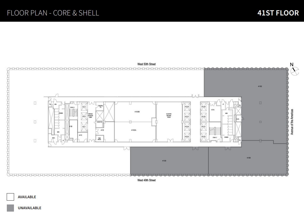 1251 Avenue of the Americas, New York, NY for lease Floor Plan- Image 1 of 1