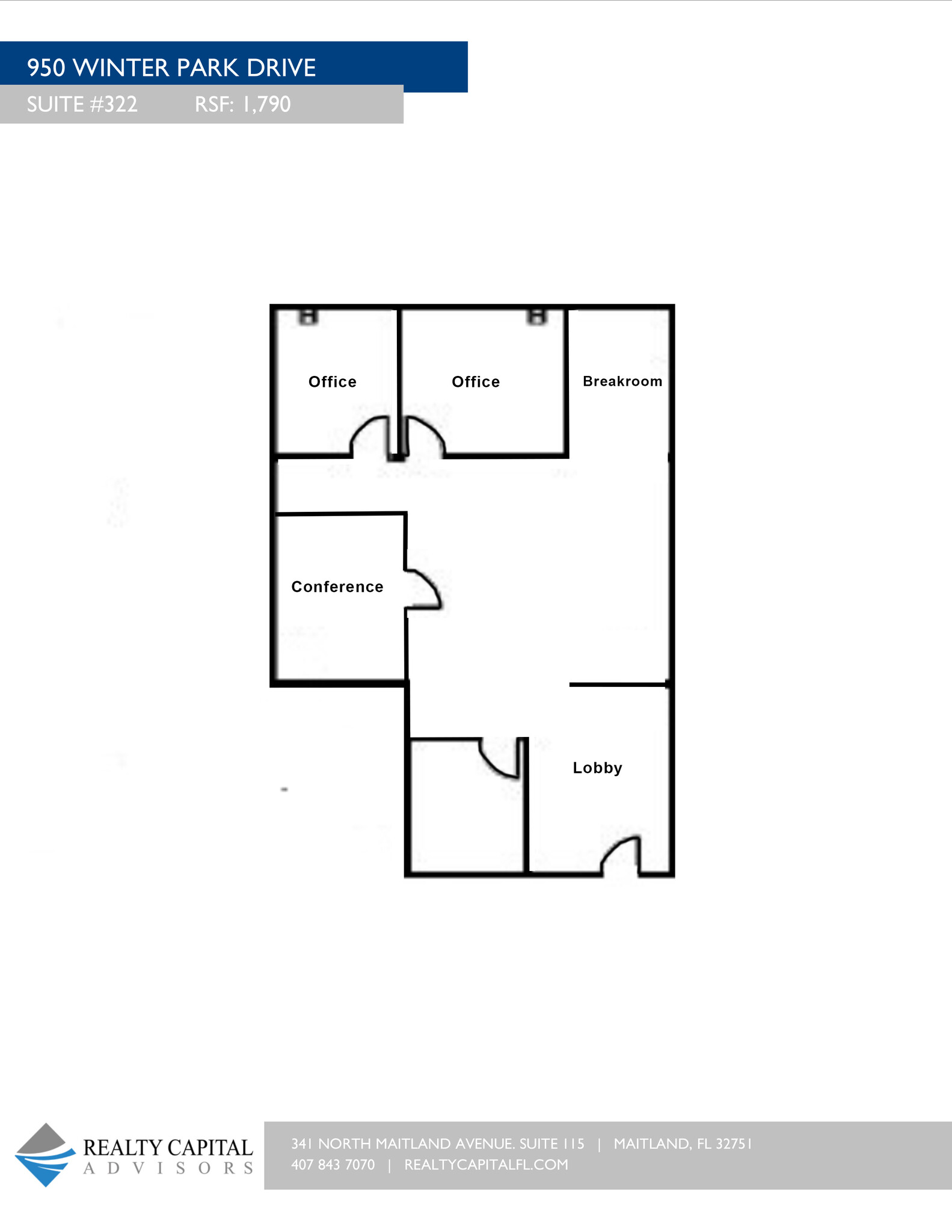 950 S Winter Park Dr, Casselberry, FL for lease Floor Plan- Image 1 of 1