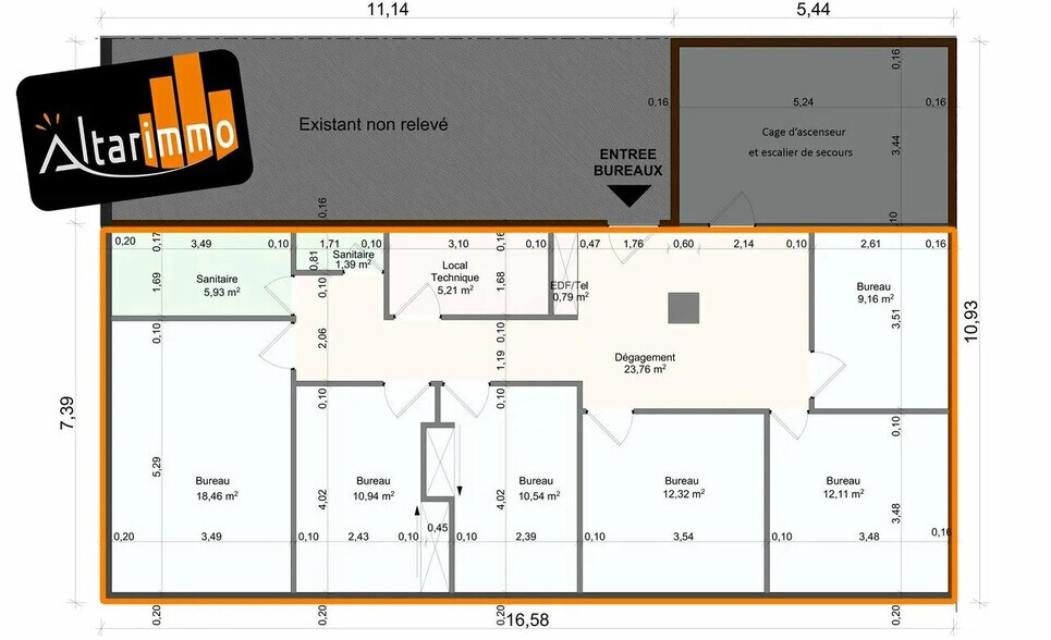 Office in Chartres for lease - Floor Plan - Image 3 of 8