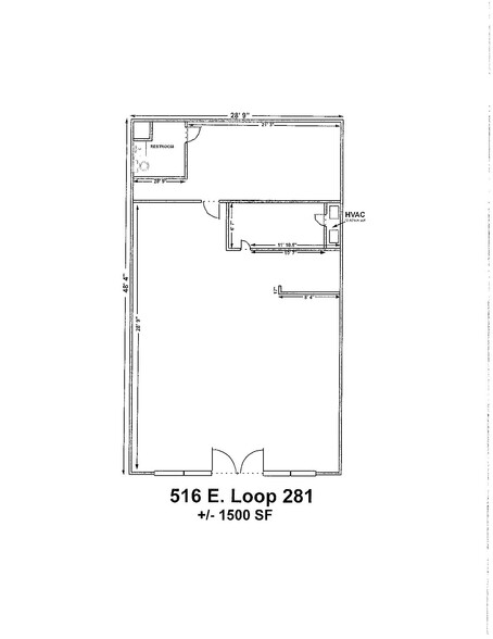 516-522 E Loop 281, Longview, TX for sale - Typical Floor Plan - Image 1 of 1