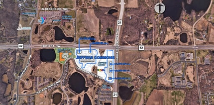 Hwy 42 & County Rd 21, Prior Lake, MN for lease Aerial- Image 1 of 1