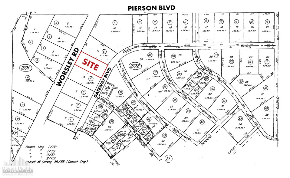 Worsley Rd, Desert Hot Springs, CA for sale - Plat Map - Image 3 of 3