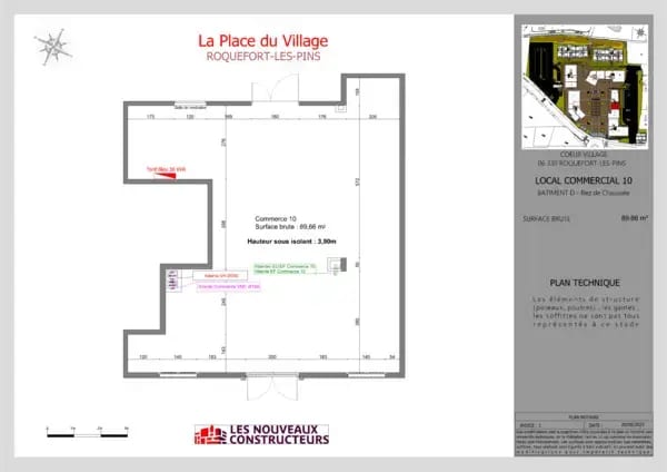 Retail in Roquefort-les-Pins for lease Floor Plan- Image 1 of 1