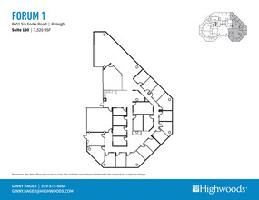 8601 Six Forks Rd, Raleigh, NC for lease Floor Plan- Image 1 of 1