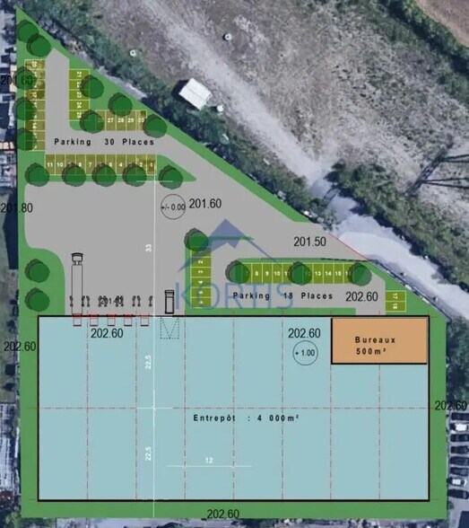 Flex in Jonage for lease - Site Plan - Image 3 of 4