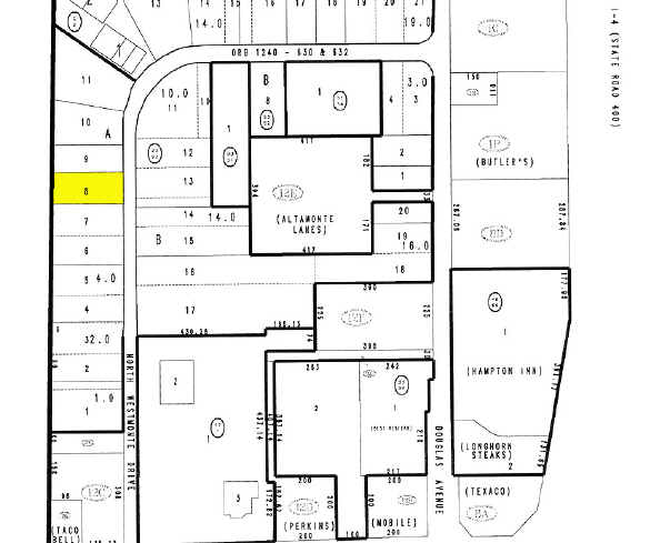 180 N Westmonte Dr, Altamonte Springs, FL for lease - Plat Map - Image 2 of 10