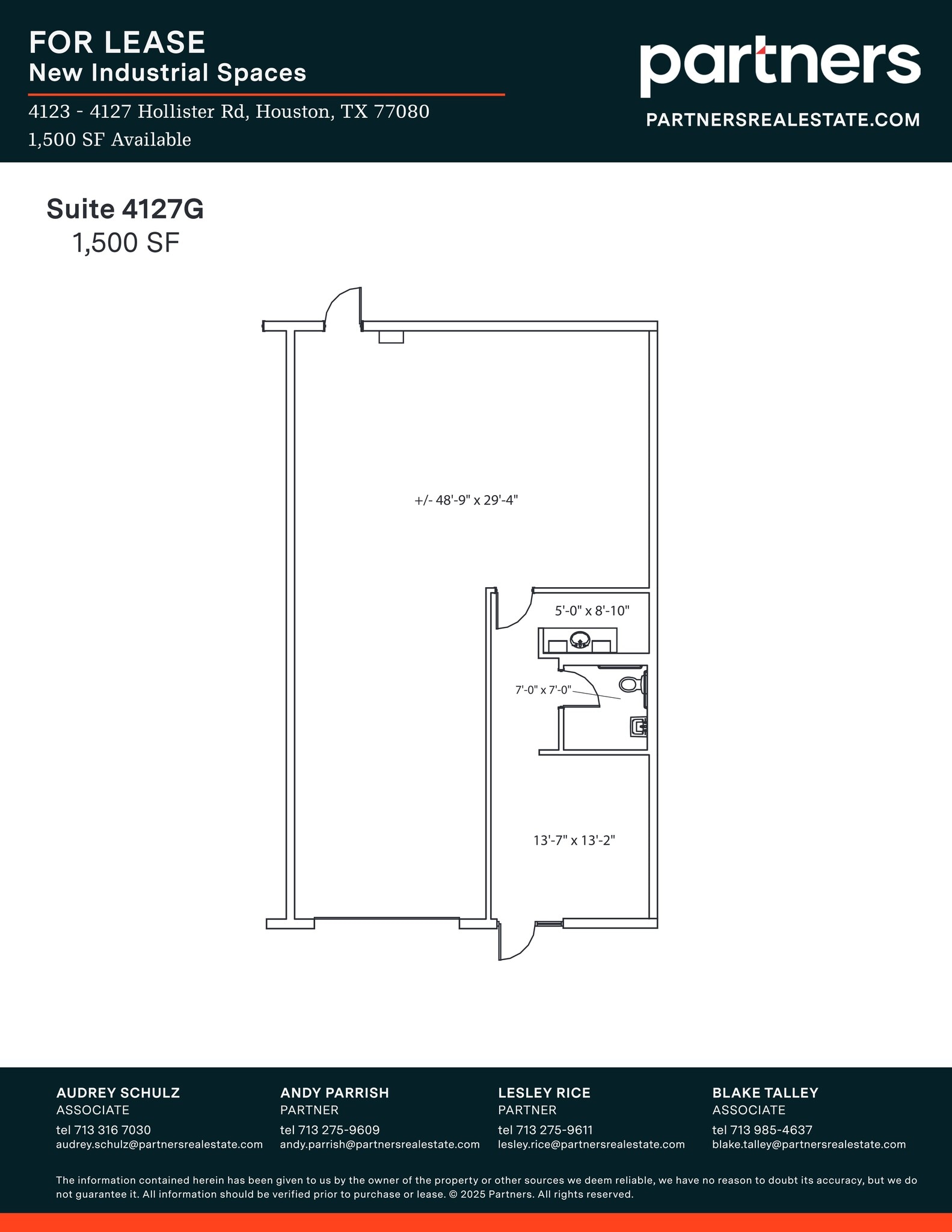 4125 Hollister Rd, Houston, TX for lease Site Plan- Image 1 of 1