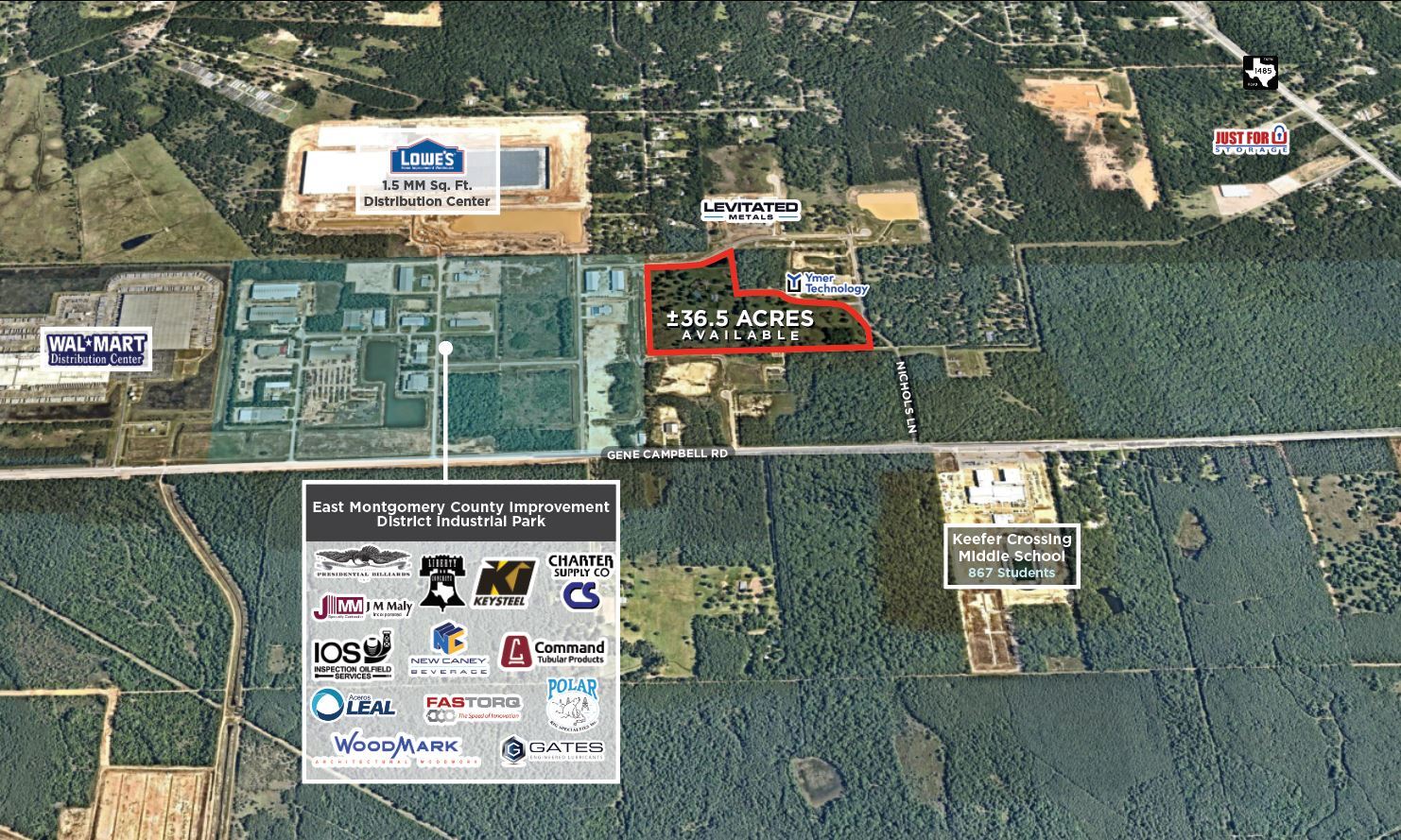 18734 Nichols Ln, New Caney, TX for sale Aerial- Image 1 of 1