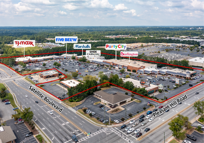 3675 Satellite Blvd, Duluth, GA for lease - Aerial - Image 2 of 8