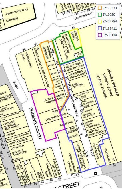 White Lion Walk, Guildford for lease Plat Map- Image 1 of 4