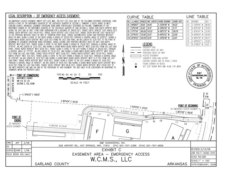 166 Thornton Ferry Rd, Hot Springs National Park, AR for sale - Site Plan - Image 3 of 3