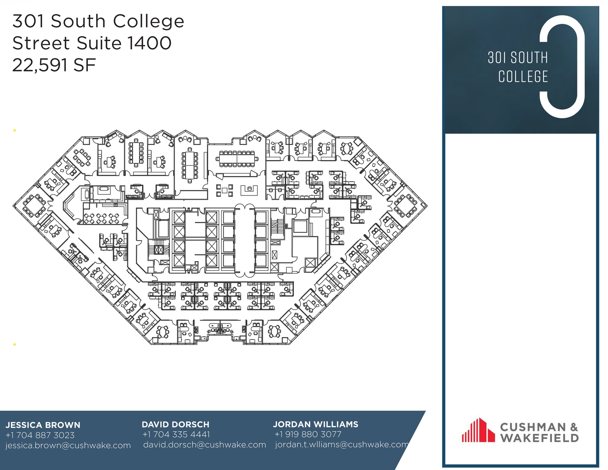 301 S College St, Charlotte, NC for lease Floor Plan- Image 1 of 1