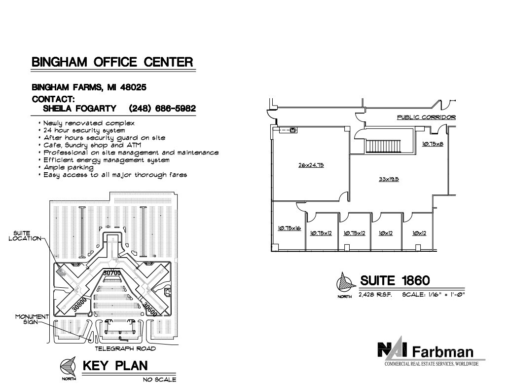 30600-30700 - 30800 Telegraph Rd, Bingham Farms, MI for lease Floor Plan- Image 1 of 1