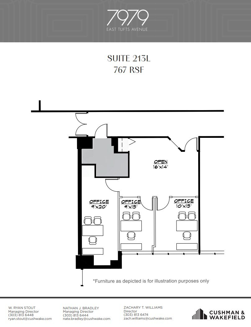 7979 E Tufts Ave, Denver, CO for lease Floor Plan- Image 1 of 1