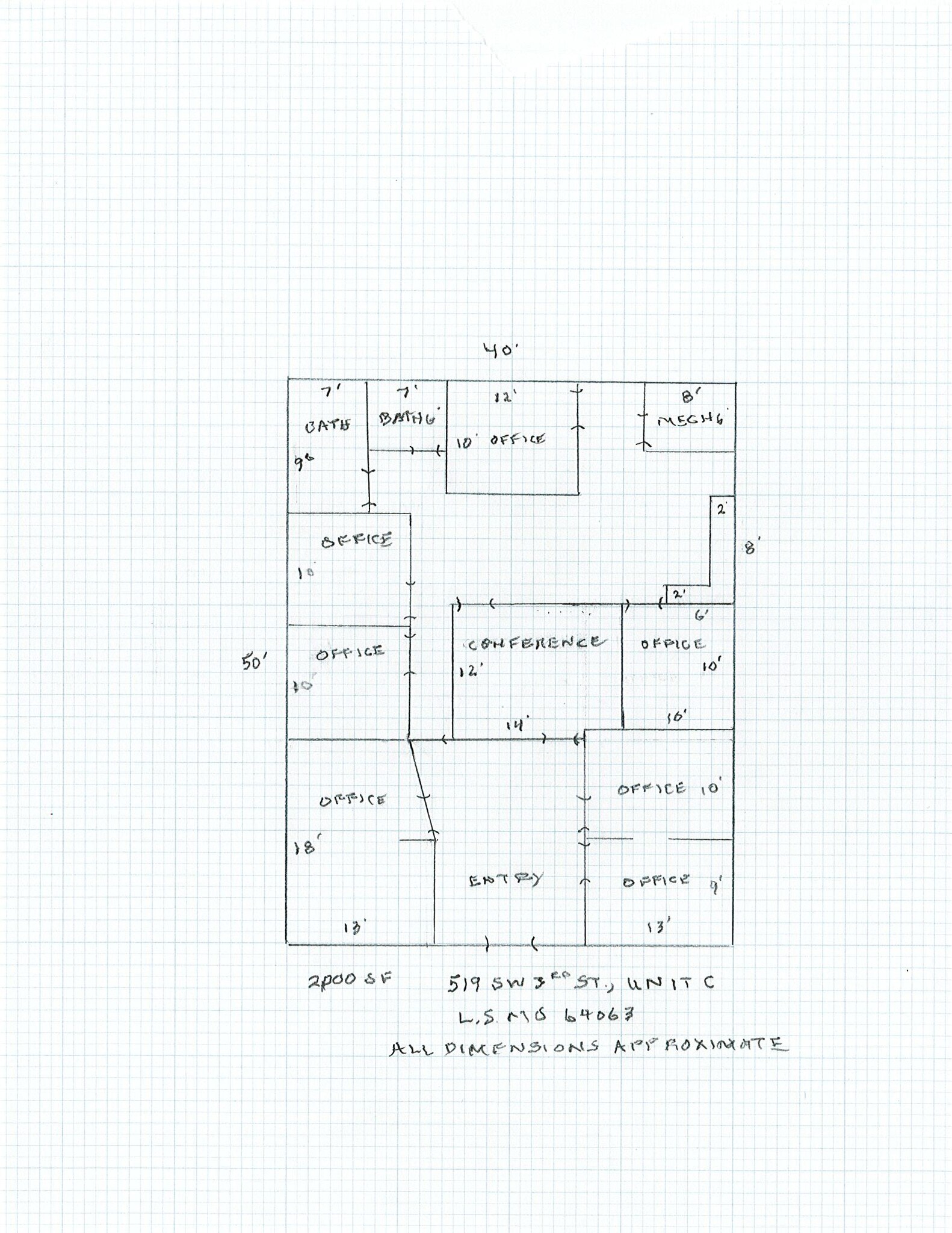 519 SW 3rd St, Lee's Summit, MO for lease Interior Photo- Image 1 of 1