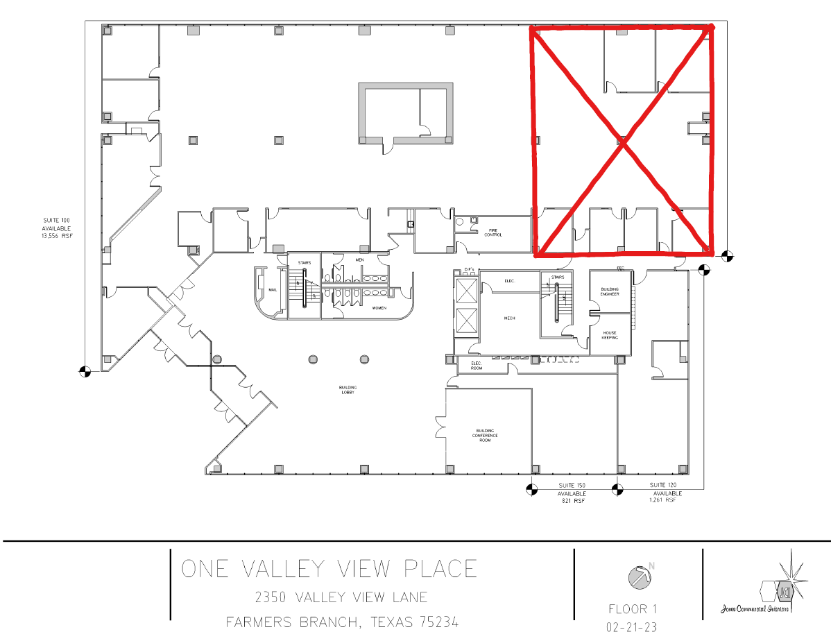 2350 Valley View Ln, Dallas, TX for lease Floor Plan- Image 1 of 1