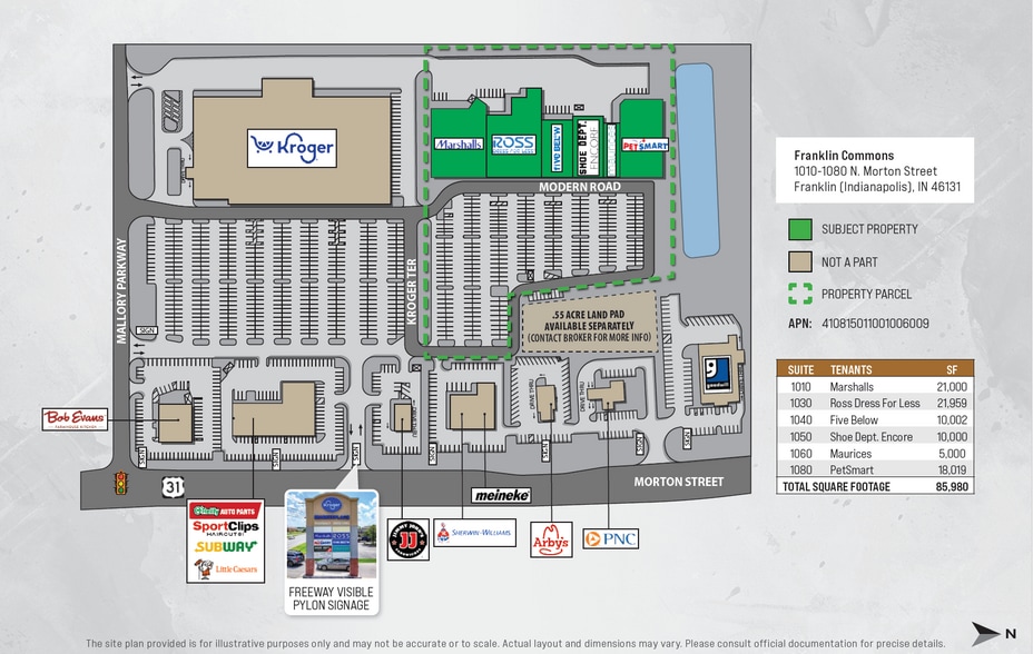 1010-1080 N Morton St, Franklin, IN for sale - Building Photo - Image 2 of 3