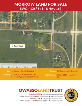 More details for SWC 126th Street N & Hwy 169, Owasso, OK - Land for Sale