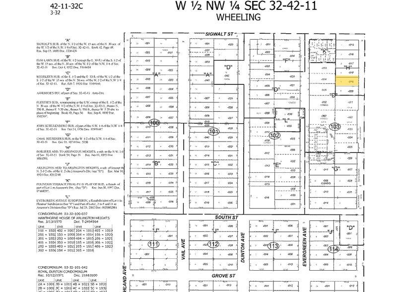 116 S Arlington Heights Rd, Arlington Heights, IL for lease - Plat Map - Image 3 of 3