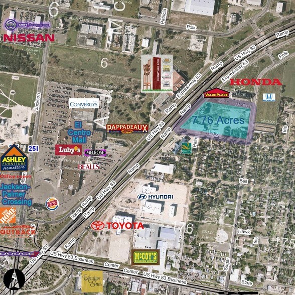 1215 W Expressway 83, Pharr, TX for sale - Aerial - Image 1 of 1