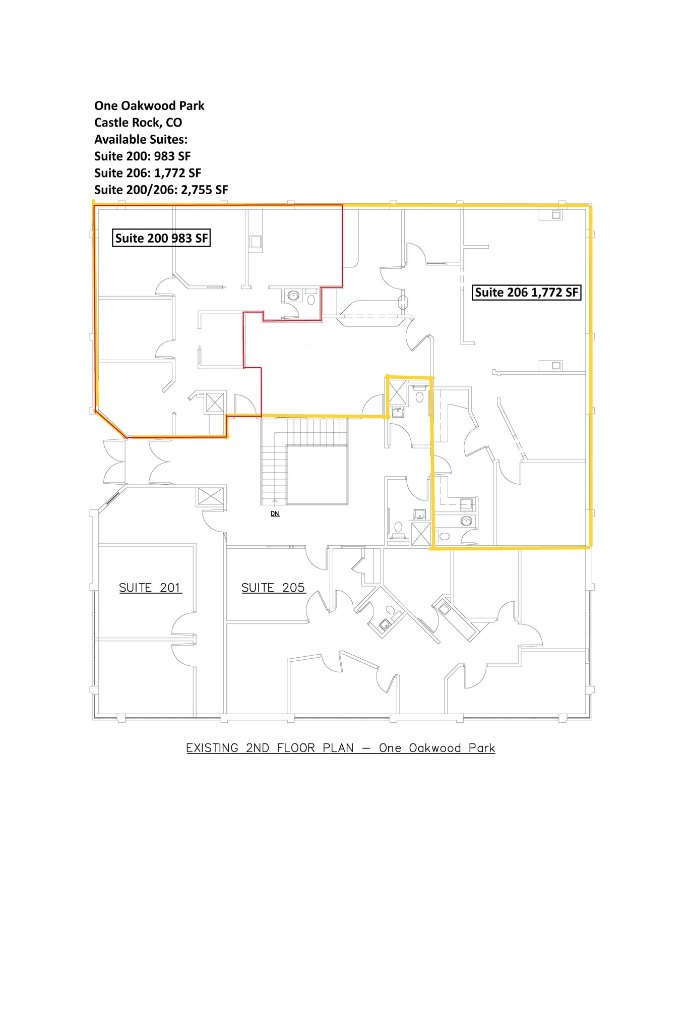 1 Oakwood Park, Castle Rock, CO for lease Floor Plan- Image 1 of 11
