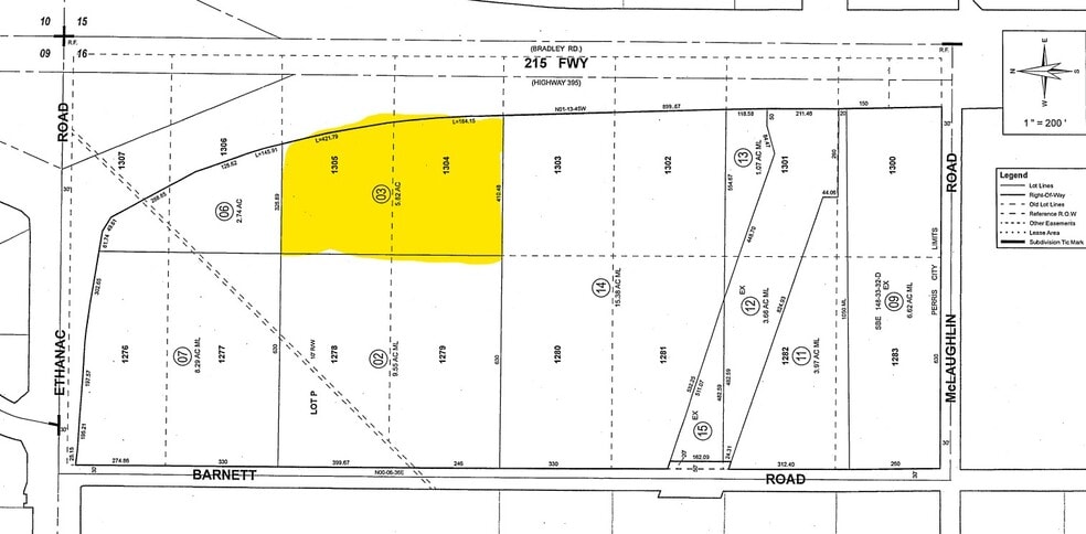 Barnett Rd, Perris, CA for sale - Plat Map - Image 3 of 3