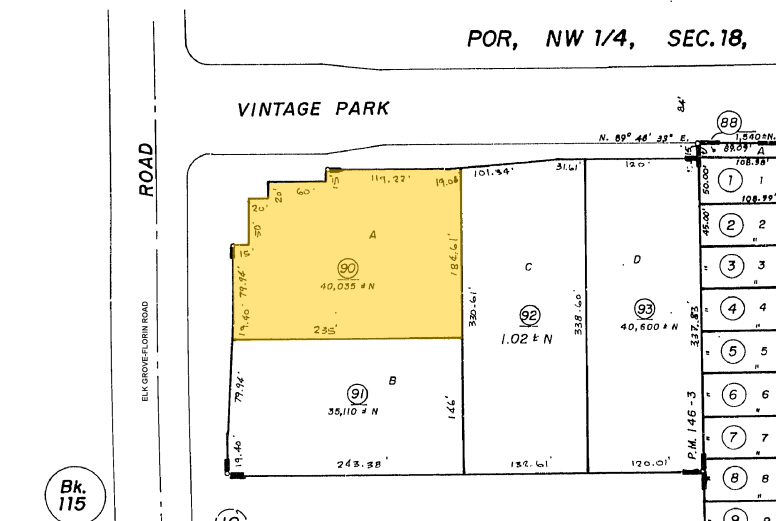 8055-8065 Elk Grove Florin Rd, Sacramento, CA for lease - Plat Map - Image 2 of 5