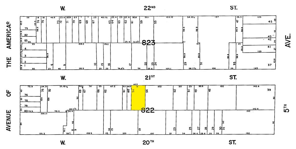 30 W 21st St, New York, NY for sale Plat Map- Image 1 of 1