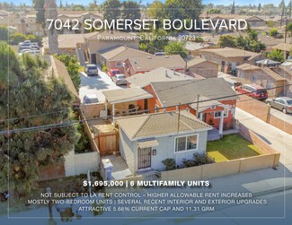 More details for 7042 Somerset Blvd, Paramount, CA - Multifamily for Sale