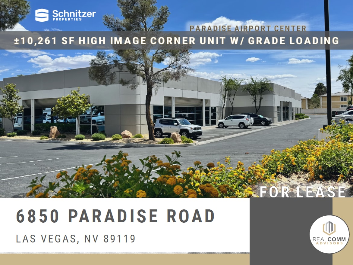 6850-6870 Paradise Rd, Las Vegas, NV for lease Building Photo- Image 1 of 9