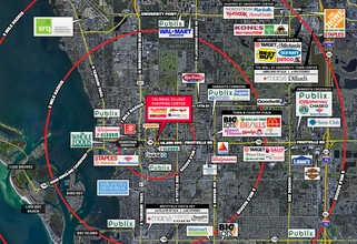110-290 Lime Ave, Sarasota, FL - AERIAL map view