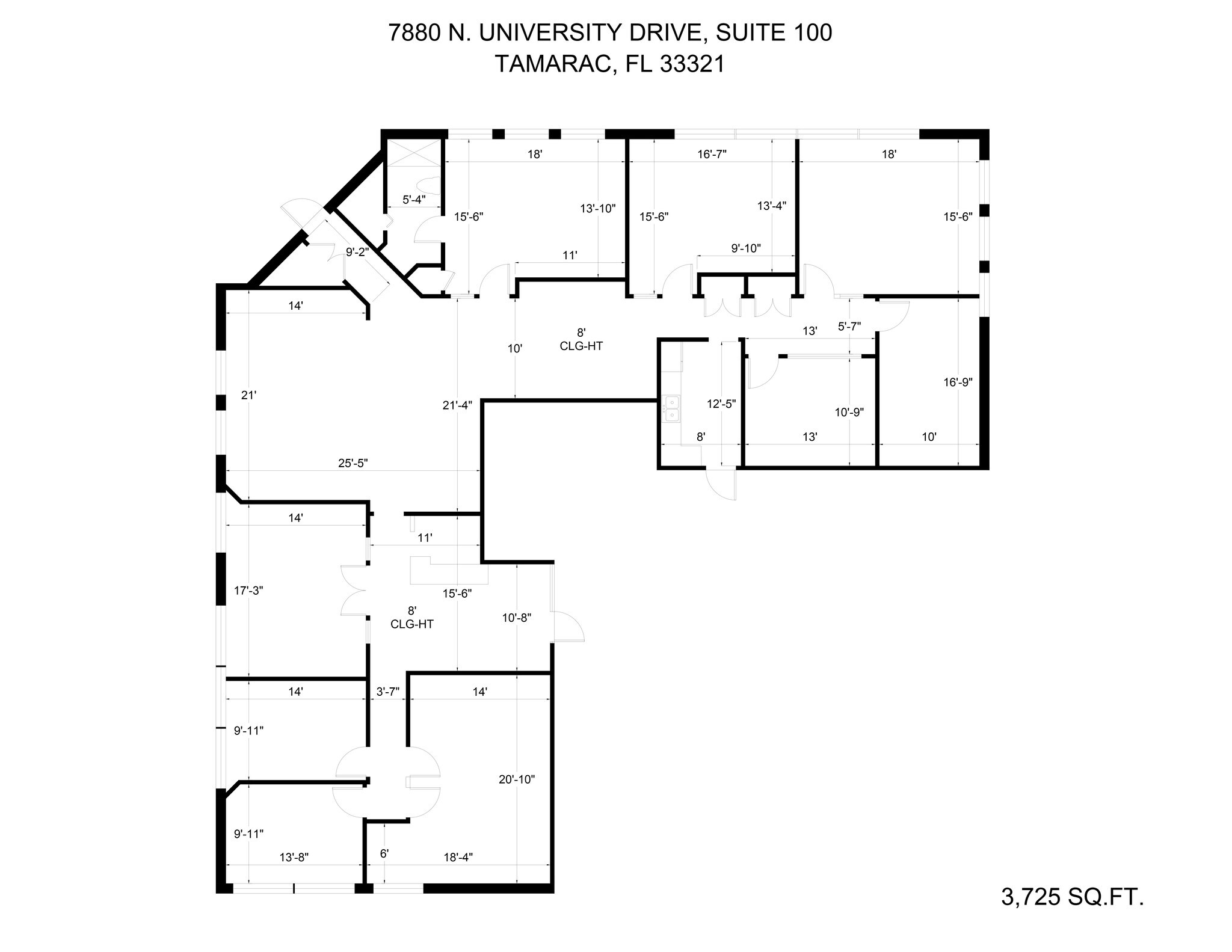 7880 N University Dr, Tamarac, FL for lease Site Plan- Image 1 of 8