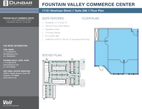 17151 Newhope St, Fountain Valley, CA for lease Floor Plan- Image 1 of 5