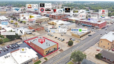 123 E Broadway St, Newton, KS for lease Aerial- Image 2 of 4