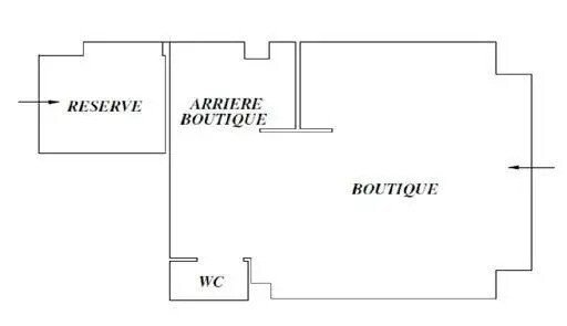 Retail in Paris for lease - Floor Plan - Image 2 of 3