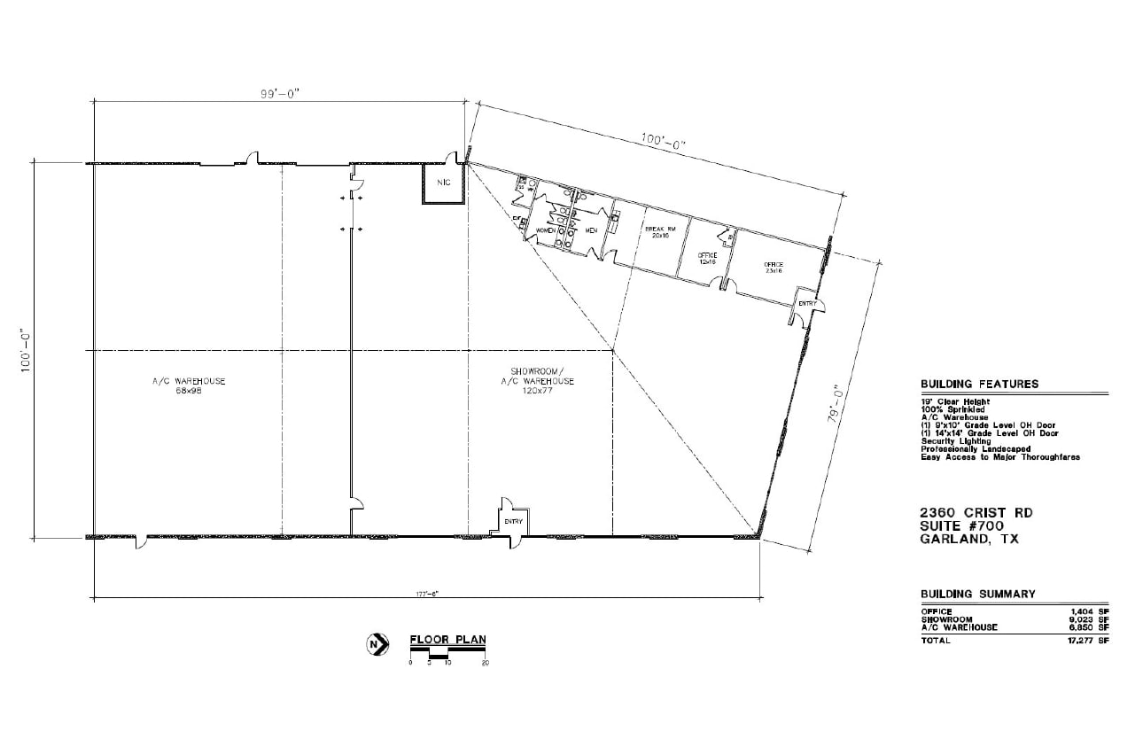 2360 Crist Rd, Garland, TX for lease Floor Plan- Image 1 of 1