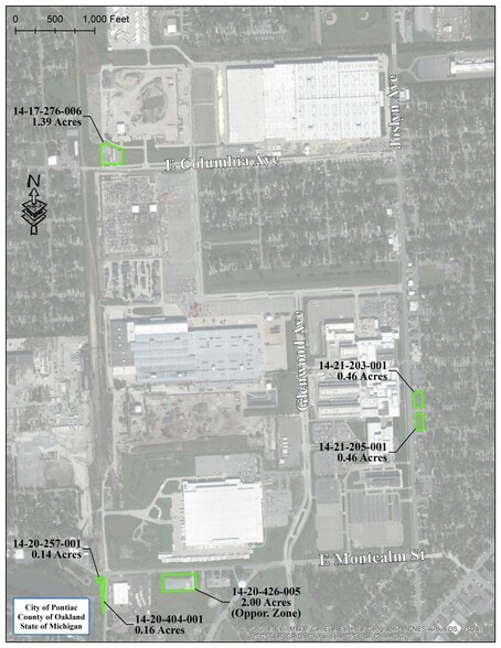 Vacant Land in Pontiac, MI portfolio of 5 properties for sale on LoopNet.com - Site Plan - Image 2 of 5