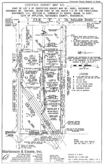 E Edgewood Ave, Appleton, WI for sale Plat Map- Image 1 of 2