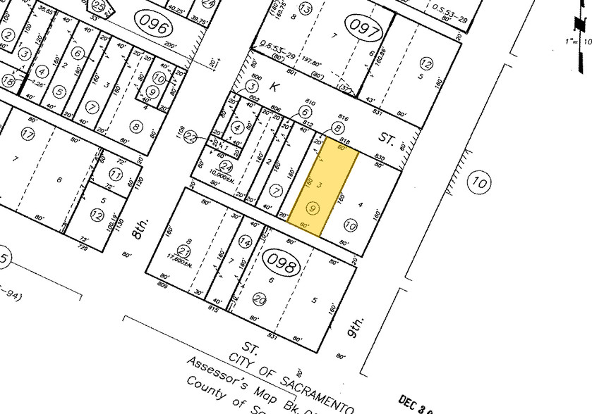 818 K St, Sacramento, CA for sale - Plat Map - Image 1 of 1