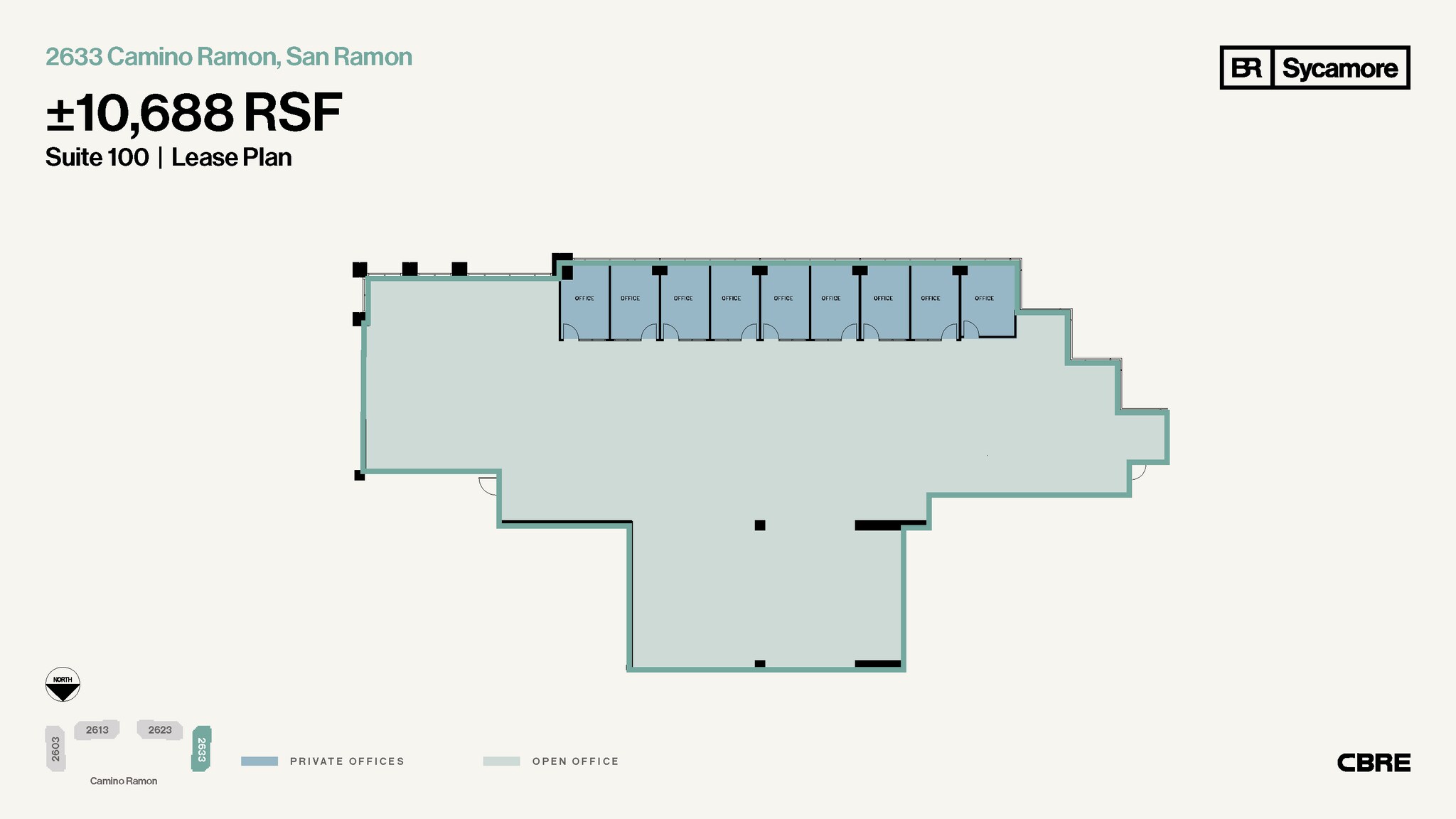 2603-2633 Camino Ramon, San Ramon, CA for lease Floor Plan- Image 1 of 1