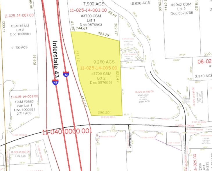 800 E Green Bay Ave, Saukville, WI for lease - Plat Map - Image 3 of 7