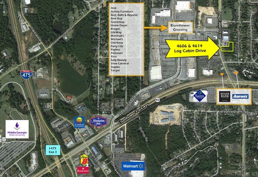 4606-4614 Log Cabin Dr, Macon, GA for sale - Building Photo - Image 1 of 1