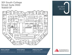 301 S College St, Charlotte, NC for lease Floor Plan- Image 1 of 1