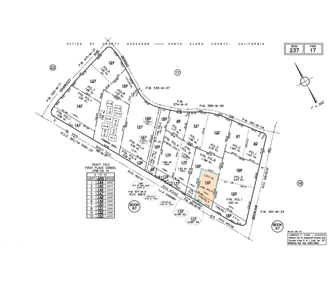 2040 N 1st St, San Jose, CA for sale - Plat Map - Image 1 of 1