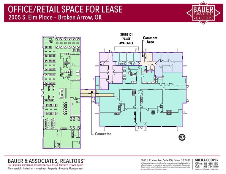 2005 S Elm Pl, Broken Arrow, OK for lease - Site Plan - Image 2 of 9