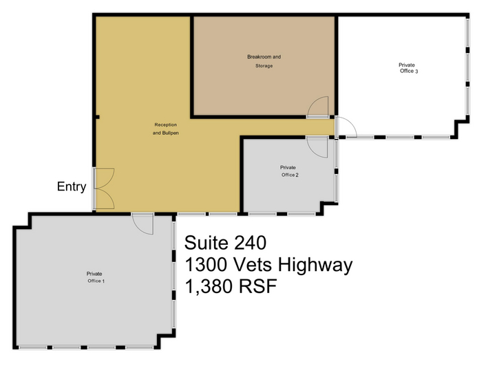 1300 Veterans Memorial Hwy, Hauppauge, NY for lease - Floor Plan - Image 3 of 7